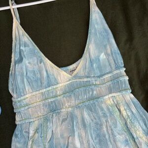 Out From Under Blue Tie-Dye Jumpsuit
